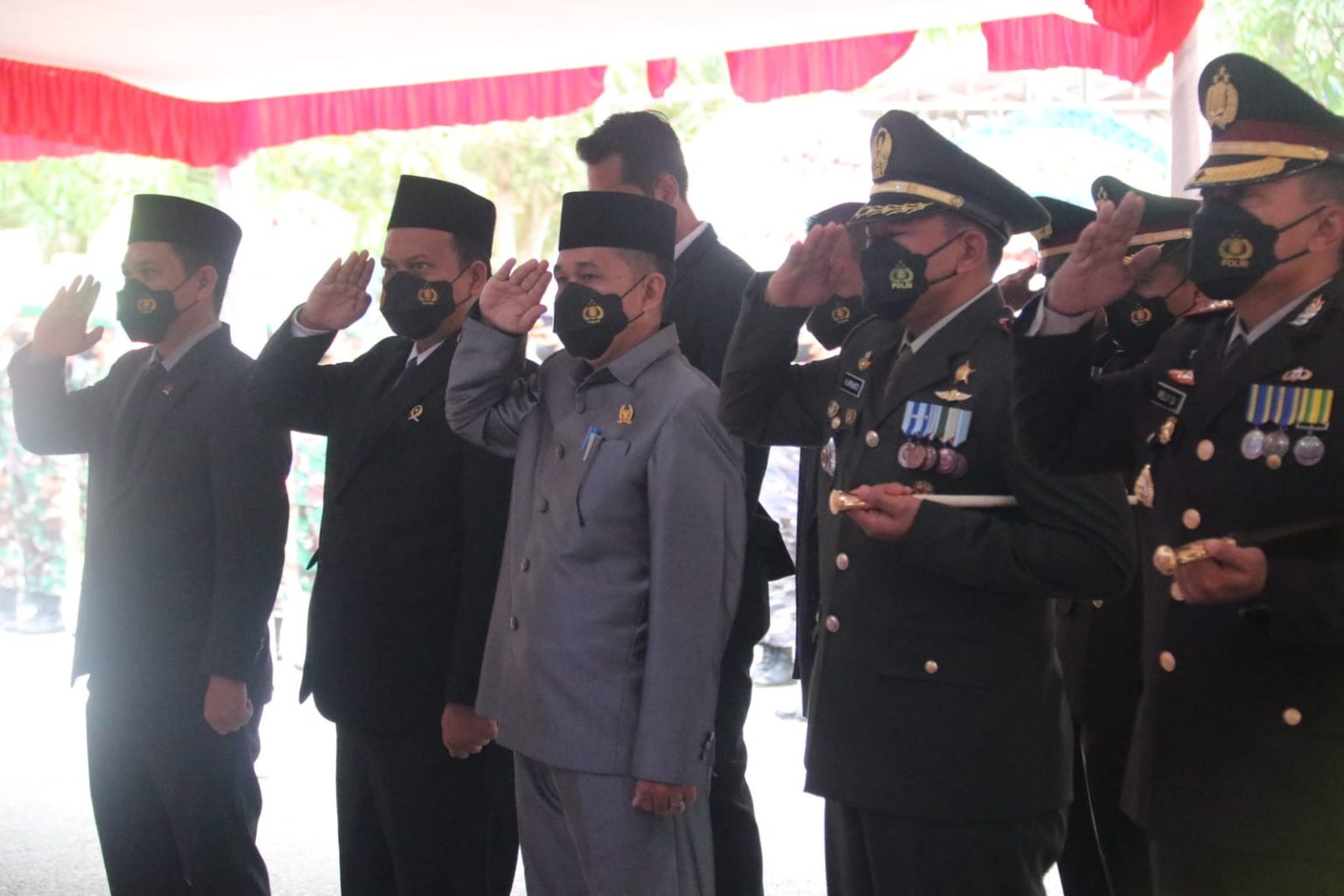 Ketua DPRD Kutim Hadiri Peringatan HUT Bhayangkara ke 76